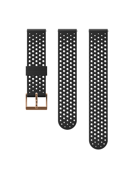 SUUNTO 20mm SILICONE BLACK/COPPER apyrankė